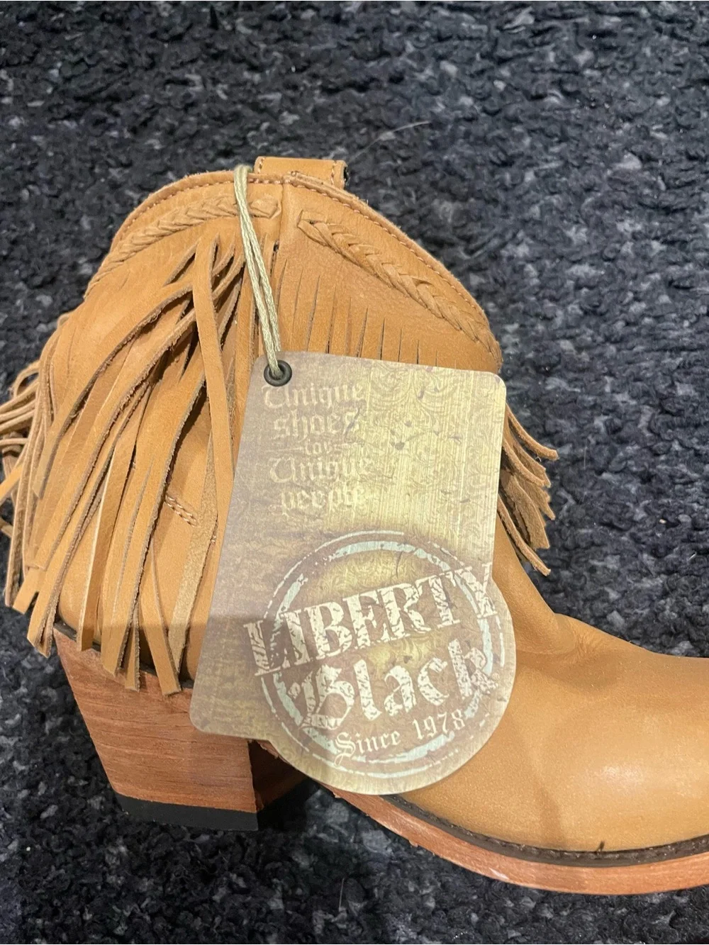 Liberty Black | Vegas Ladrillo Fringe Boots